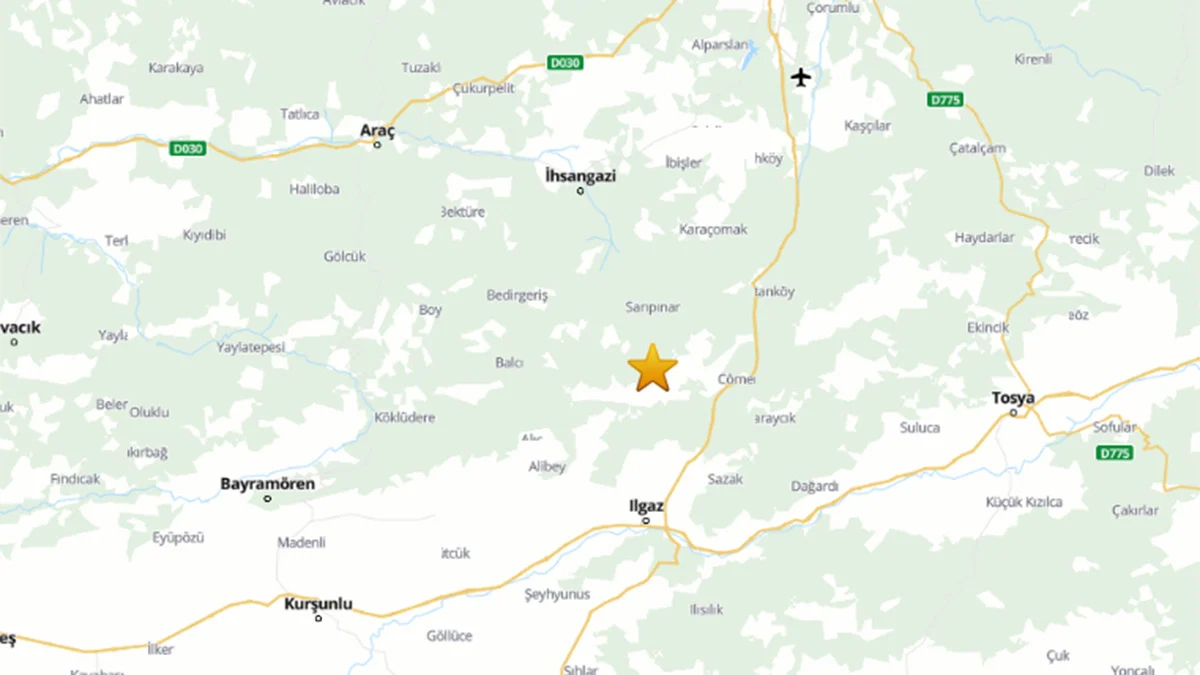 Kastamonu da korkutan deprem