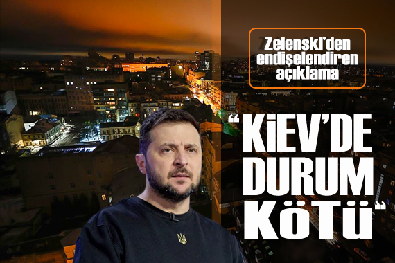 Ukrayna nın başkenti Kiev karanlığa gömüldü: Devlet Başkanı Zelenskiy den açıklama geldi