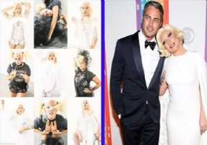 Lady Gaga gelinlik giydi!
