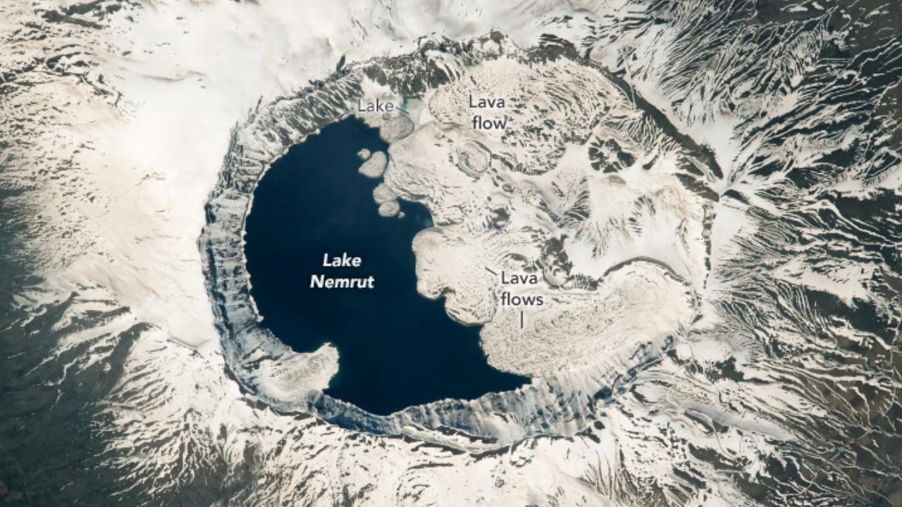 NASA astronotları Nemrut Krater Gölü nü fotoğrafladı