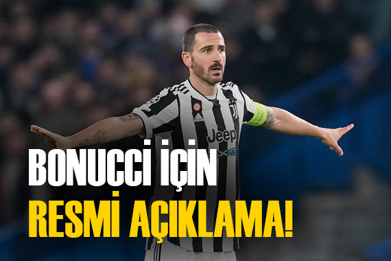 Resmi açıklama geldi! Fenerbahçe, Bonucci yi açıkladı
