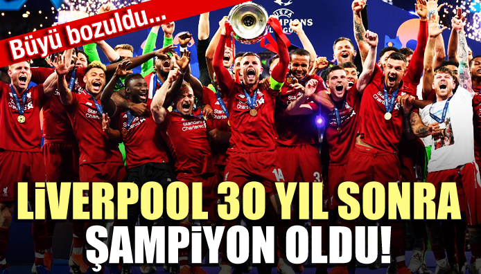 Liverpool’un 30 yıllık şampiyonluk hasreti sona erdi!