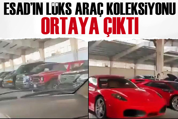 Esad ın lüks araç koleksiyonu ortaya çıktı