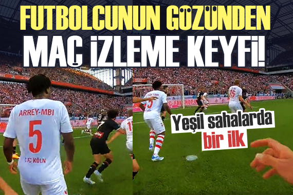 Futbol tarihinde bir ilk! Maçı futbolcunun gözünden izleten kamera