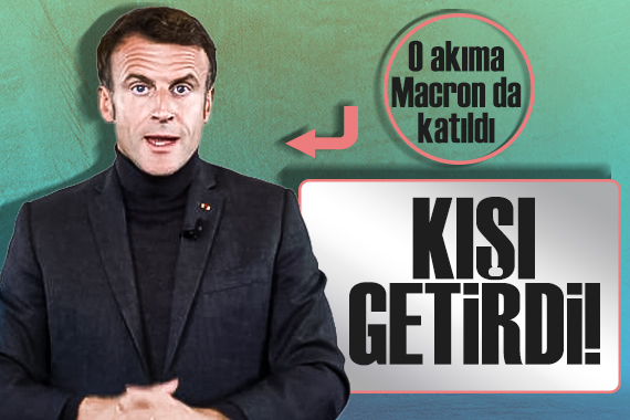 Fransa da enerji krizine karşı kalın giyinme kampanyasına Cumhurbaşkanı Macron da katıldı!