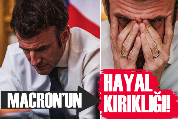 Macron un hayal kırıklığı objektiflere yansıdı!