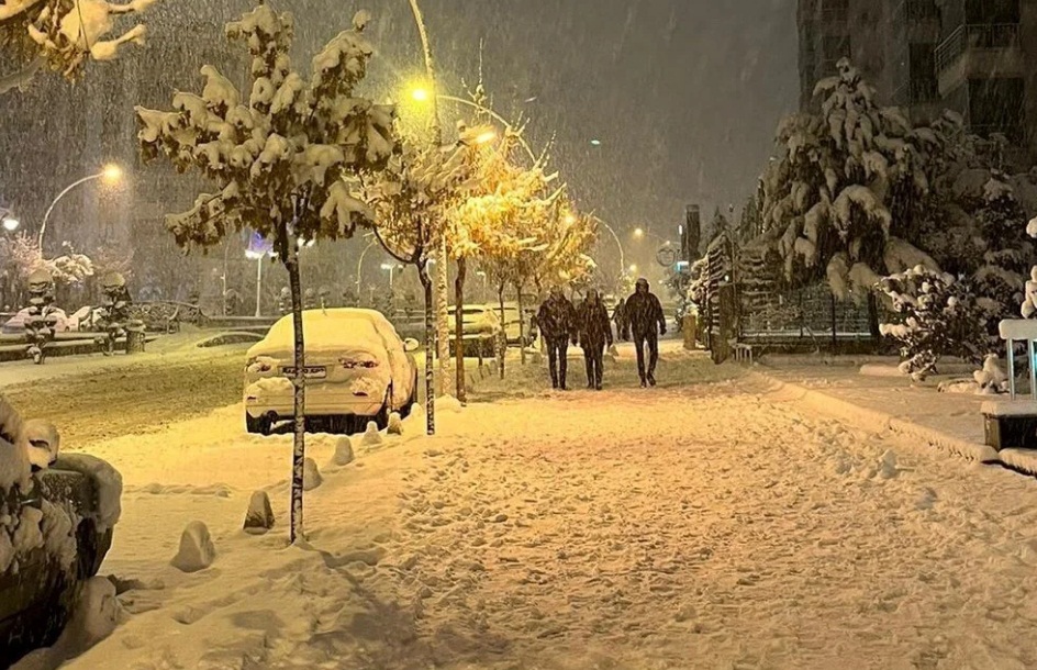 Malatya da yoğun kar yağışı