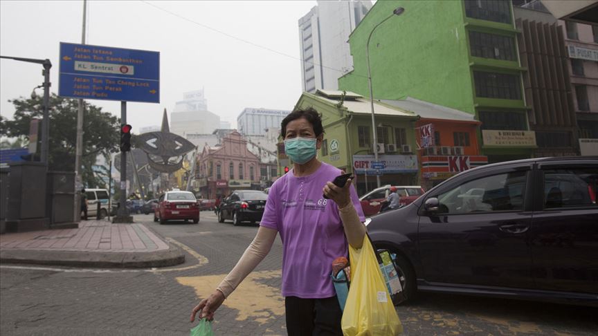 Malezya da hava kirliliği insanları etkiliyor