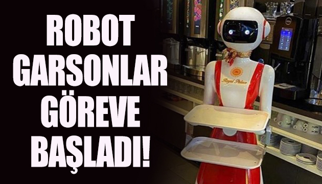 Robot garsonlar göreve başladı!