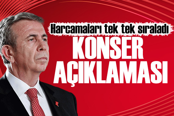 Mansur Yavaş tan konser açıklaması