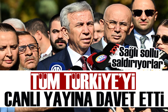 Mansur Yavaş Tüm Türkiye yi canlı yayına davet etti: Sağlı sollu saldırılar yapılıyor