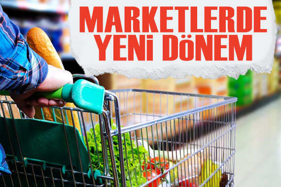 Marketlerde yeni dönem başlıyor: Zorunlu hale getirildi!