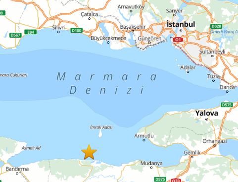 Marmara Denizi nde korkutan deprem