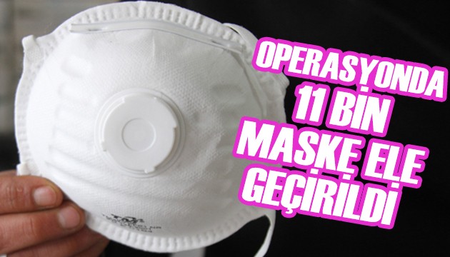 İstanbul'da maske operasyonu: 11 bin filtreli maske ele geçirildi