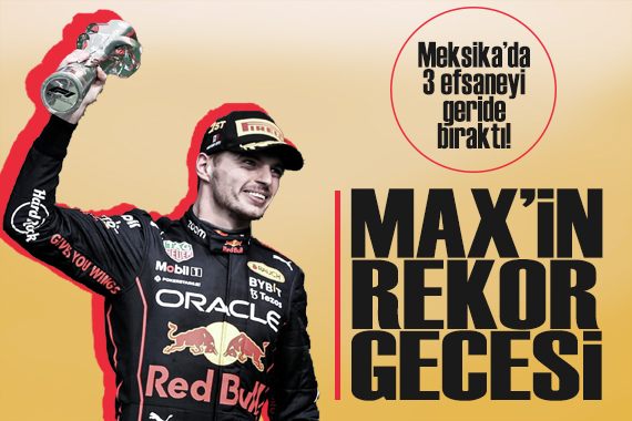 Meksika da Max Verstappen rekorlarla kazandı!