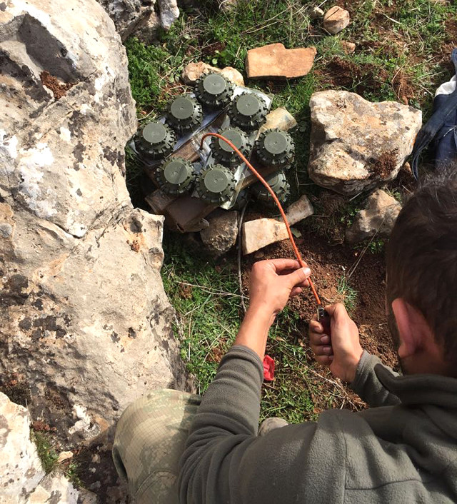 Yasaklı mayınlar YPG nin elinde çıktı