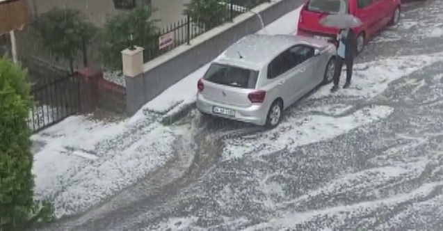 İstanbul da mayıs ayında dolu yağdı