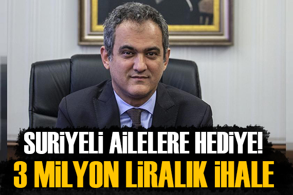 MEB den Suriyeli ailelere hediye!