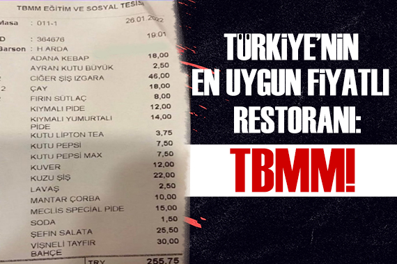 Türkiye nin en uygun fiyatlı restoranı: TBMM!