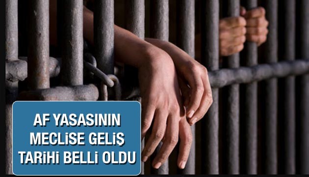 Af yasasının Meclis'e geliş tarihi belli oldu