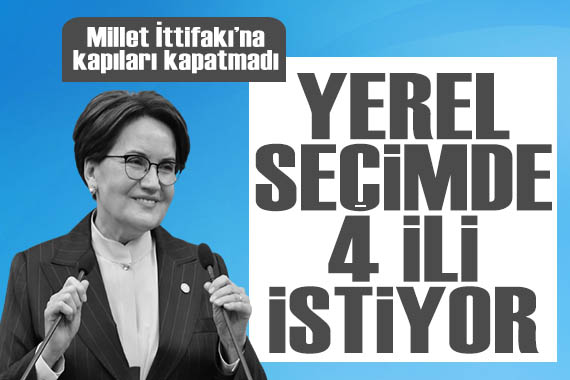 Meral Akşener, yerel seçimde 4 ili istiyor