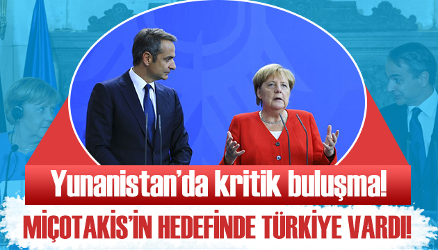 Merkel Yunanistan da Miçotakis i ziyaret etti!