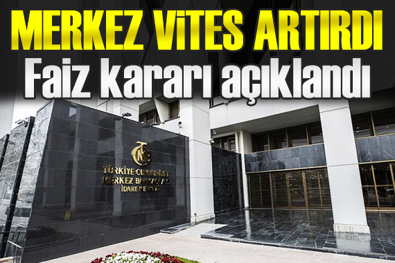 Merkez Bankası faiz kararını açıkladı!