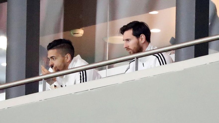 Messi maçın bitmesini beklemedi