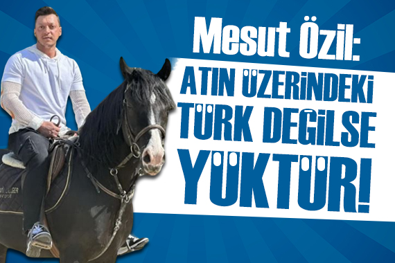 Mesut Özil: Atın üzerindeki Türk değilse yüktür