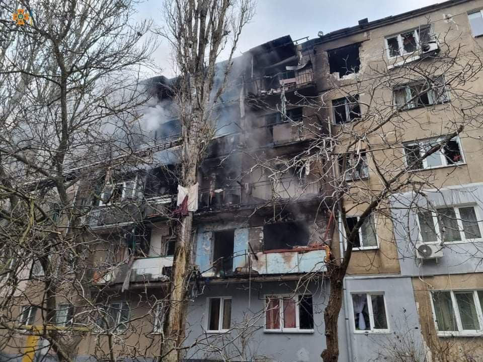 Mikolayiv deki yönetim binasına füze saldırısı!