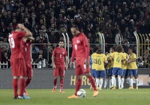 Hazırlık maçında Brezilya ya 4-0 mağlup olduk!