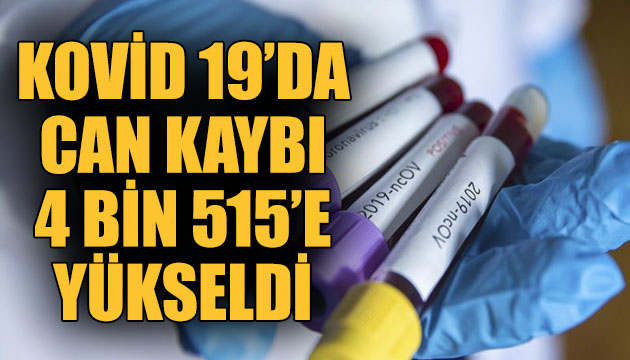 Koronavirüste can kaybı 4 bin 515 e yükseldi