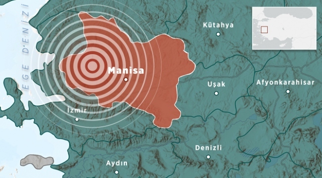 Manisa da korkutan deprem