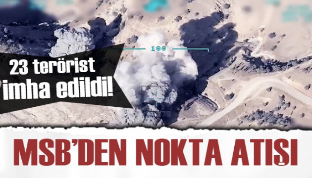 Irak'ın kuzeyinde 23 terörist etkisiz hale getirildi!