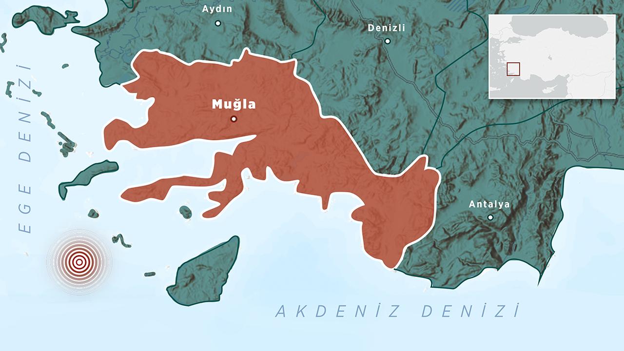 Ege Denizi nde 4,3 büyüklüğünde deprem