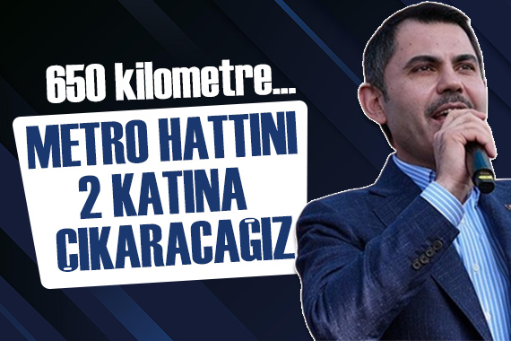 Murat Kurum: Metro hattını 650 kilometreye ulaştıracağız