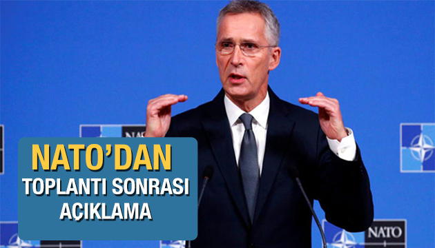 NATO Genel Sekreteri Stoltenberg den açıklamalar