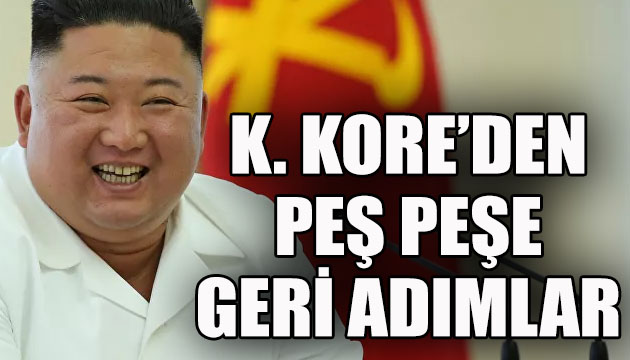 Kuzey Kore den peş peşe geri adımlar!