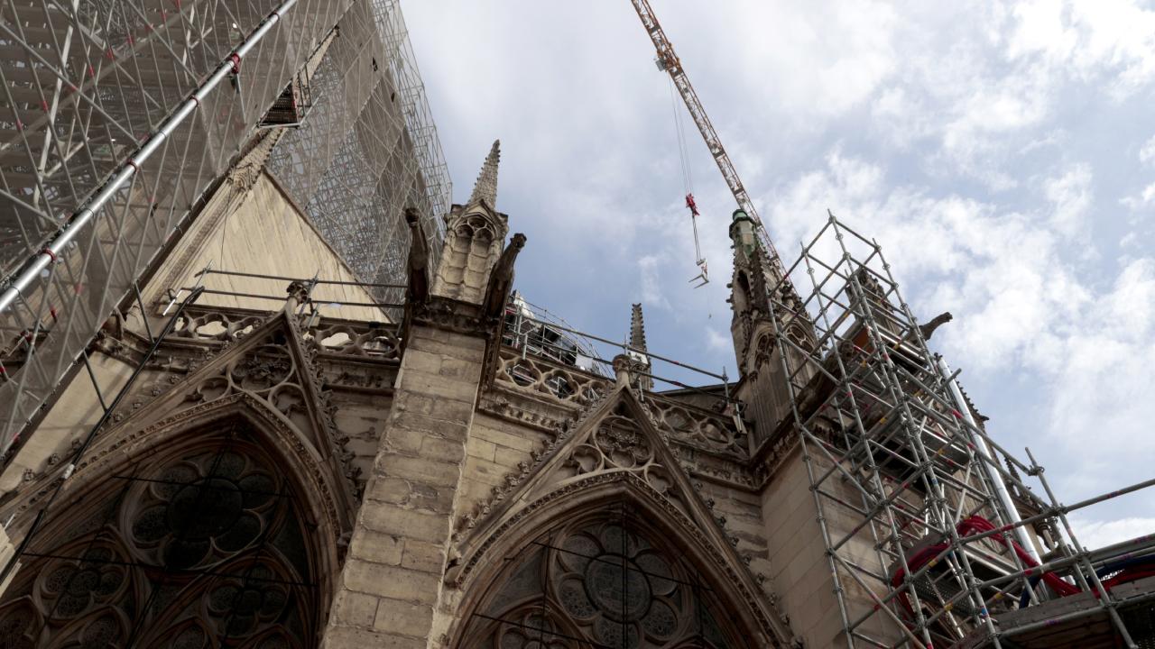 Notre Dame Katedrali ndeki restorasyonun bu yıl tamamlanması hedefleniyor