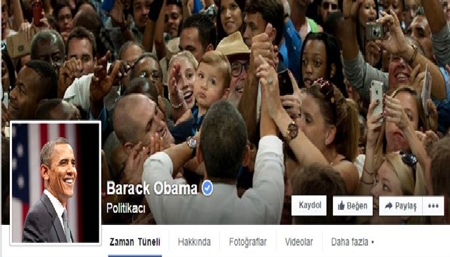 Obama da artık Facebook ta!
