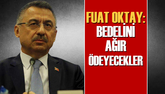 Fuat Oktay: Bedelini ağır ödeyecekler