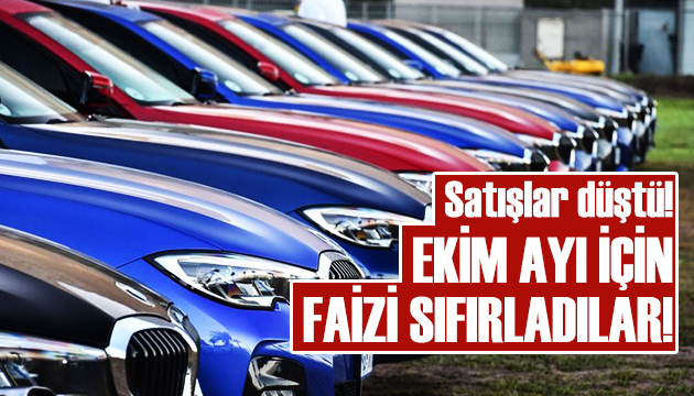 Ekim ayı için faizi sıfırladılar!