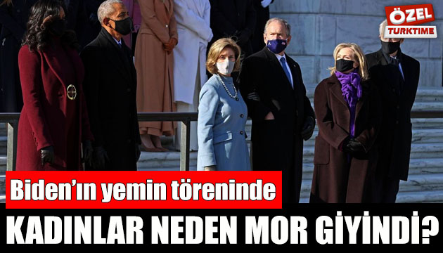 Biden ın yemin töreninde kadınlar neden mor giyindi?