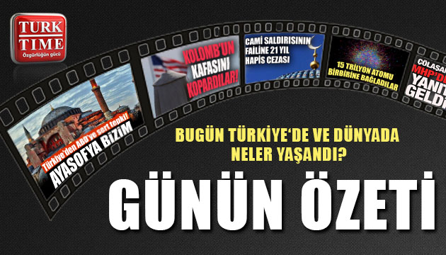 11 Haziran 2020 Perşembe / Turktime Günün Özeti