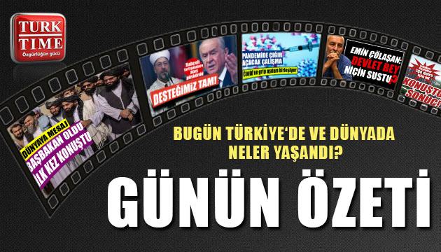 9 Eylül 2021 / Turktime Günün Özeti
