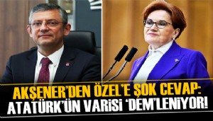 Akşener den Özel e cevap: Atatürk ün varisi  DEM leniyor!