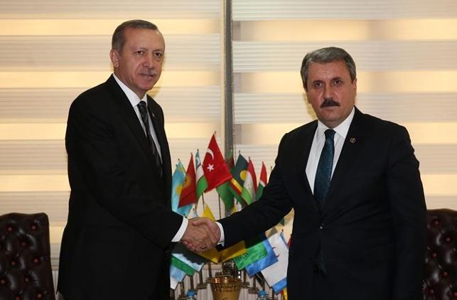 Erdoğan, Mustafa Destici ile görüştü