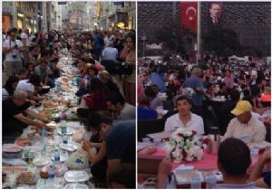 Taksim de 2 Ayrı İftar Sofrası: