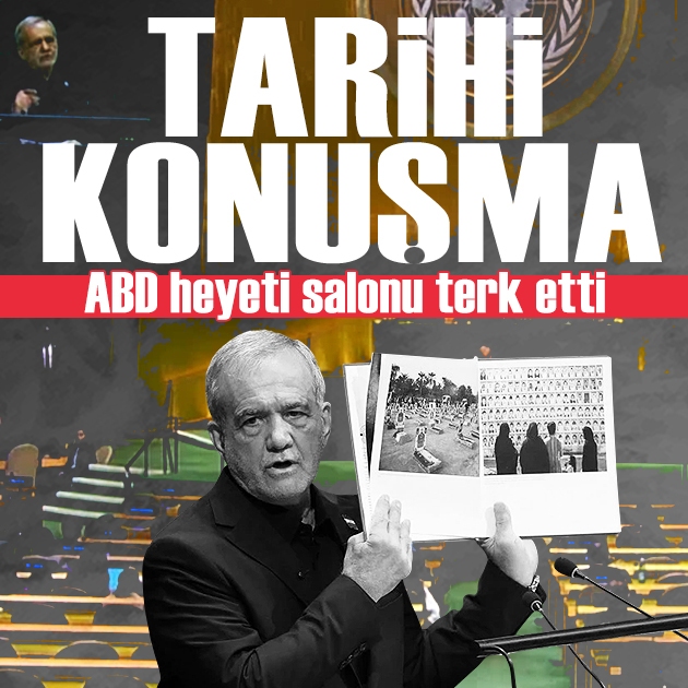 İran Cumhurbaşkanı Mesud Pezeşkiyan New York'ta konuştu: ABD heyeti salonu terk etti