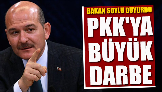 Bakan Soylu duyurdu: PKK ya büyük darbe